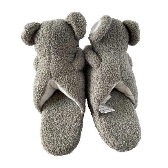 Koala Slippers Cute Koala Face House Slip On Slippers with Grips New Ladies - Picture 4 of 7
